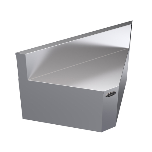 Krowne KR24-R90 24" Stainless Steel Royal Series Underbar Corner Angle Filler