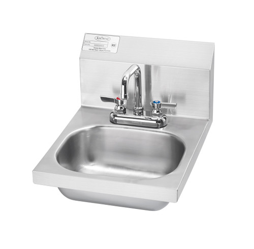 Krowne HS-18 14 - 3/8" x 16 - 5/8" Wall Mounted Hand Sink