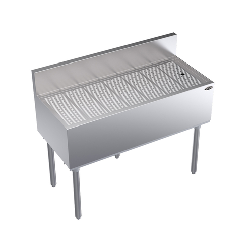 Krowne KR19-GS42 42"W x 19"D Stainless Steel Royal Series Underbar Drainboard