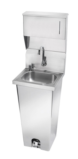 Krowne HS-39 16 - 3/16" x 15- 1 /4" Pedestal Mounted Hand Sink
