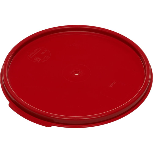 Carlisle 1077205 Polypropylene Red Round StorPlus Container Storage Lid