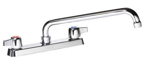 Krowne 13-810L 8" Centers 10" Swing Spout Deck Mount Silver Series Faucet