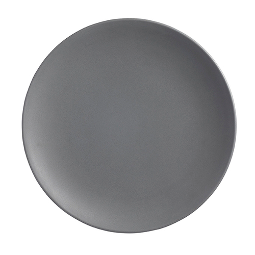American Metalcraft MCP9GR 9" Dia. Matte Grey Round Coupe Melamine Plate