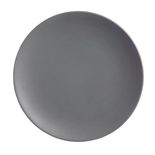 American Metalcraft MCP9GR 9" Dia. Matte Grey Round Coupe Melamine Plate