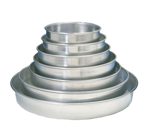 American Metalcraft HA90671.5 6" Top ID x 5.5" Bottom ID x 1.5" Deep Solid Aluminum Tapered and Nesting Pizza Pan