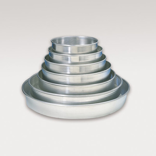 American Metalcraft HA9005 5" x 4.38" x 1.13" Pizza Pan Tapered and Nesting 14 Gauge Aluminum