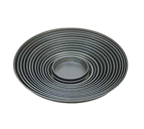 American Metalcraft HCDEP14 14" x 1" With Hard Coat Aluminum Tapered and Nesting Pizza Pan