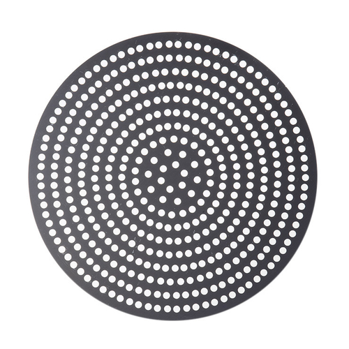 American Metalcraft 18908PHC 8" Dia. Perforated Anodized Aluminum With Hard Coat Pizza Disk
