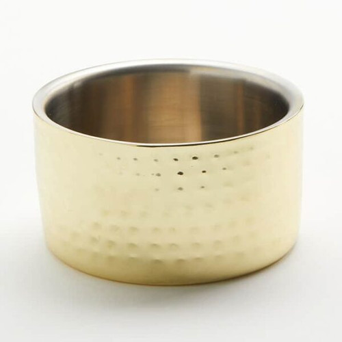 American Metalcraft GHW4 17 Oz. Round Gold Double Wall Stainless Steel Bowl