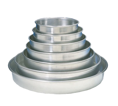 American Metalcraft HA90091.5 9" Top ID x 8.25" Bottom ID x 1.5" Deep Solid Aluminum Tapered and Nesting Pizza Pan