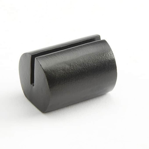 American Metalcraft BLCHL1 1.25" L x 0.87" W x 0.87" H Black Aluminum Cylinder Card Holder