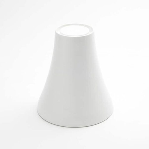 American Metalcraft LFTW67 6.5 Dia. x 7.13" H Round Melamine Lift White Pedestal