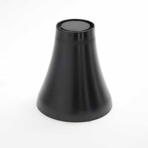 American Metalcraft LFTB67 6.5 dia. x 7.13" H Round Melamine Lift Black Pedestal