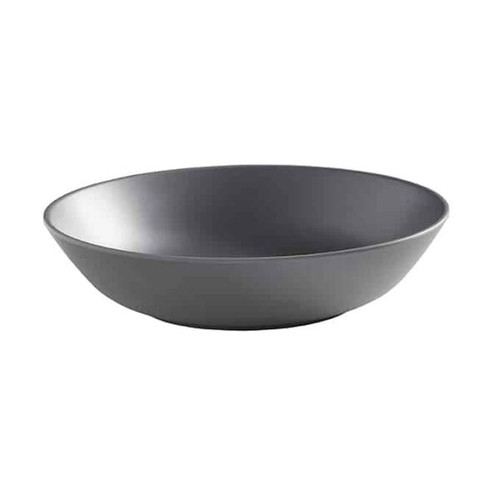 American Metalcraft MCB36GR 36 Oz. Round Matte Grey Melamine Bowl