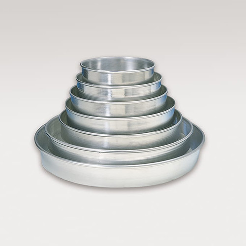American Metalcraft HA90111.5 11" Top ID x 10.25" Bottom ID x 1.5" Deep Solid Aluminum Tapered and Nesting Pizza Pan