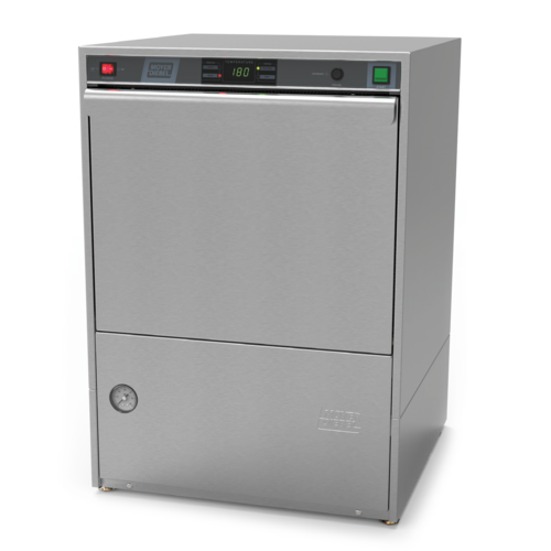 Moyer Diebel 383HT-70 24"W High Temp Overflow Type 27 Racks/Hour Undercounter Dishwasher with Built-In Booster