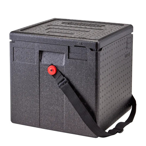 Cambro EPPMBWSTSW110 10.7 Gallons Black Cam GoBox Insulated Milk Box