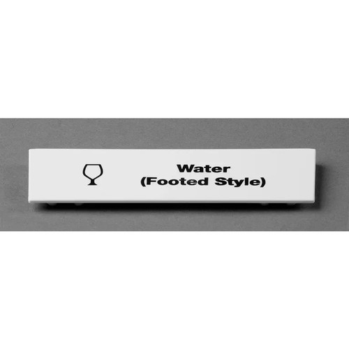 Cambro CECWF6000 5"L x 1 9/16"H White Camrack Extender ID Clip - 6/Case