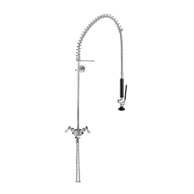 Fisher 53007 Stainless Steel Single-Deck Dual Control Pre-Rinse Unit
