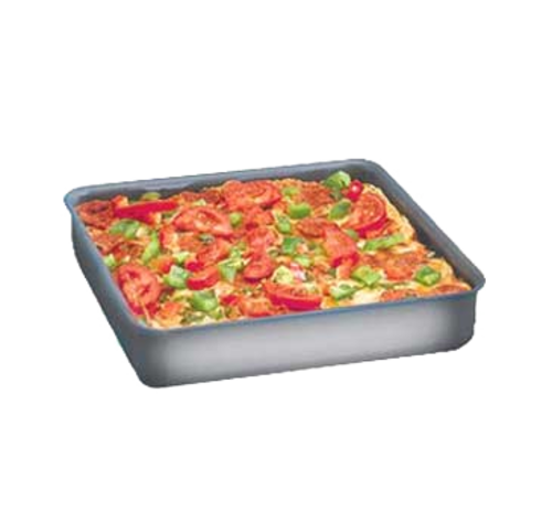 American Metalcraft HCSQ620 2"H x 6" W x 6" D Hard Coat Aluminum Square Pizza Pan