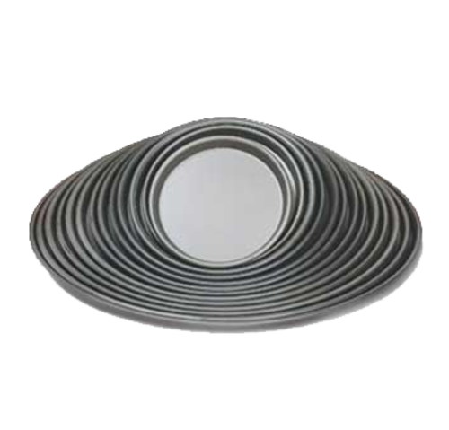 American Metalcraft HC2008 8" W x 0.5" H Hard Coat Aluminum Tapered and Nesting Pizza Pan