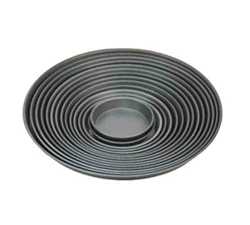 American Metalcraft HCDEP9 9" x 1" Hard Coat Aluminum Tapered and Nesting Deep Solid Pizza Pan