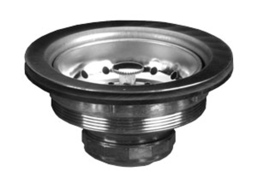 Component Hardware E38-1010 3 1/2" Sink Opening 430 Stainless Steel Encore Duo Basket Drain