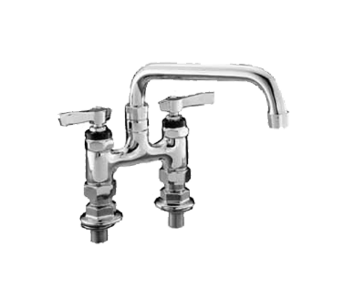 Component Hardware TLL57-4110-SE1Z 4" Centers 10" Stainless Steel Swing Spout Deck Mount Top-Line Faucet