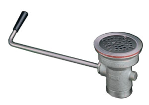 Component Hardware D50-7200 Nickel Plated Cast Bronze Body Encore Twist Handle Waste Outlet With Capped Overflow Outlet