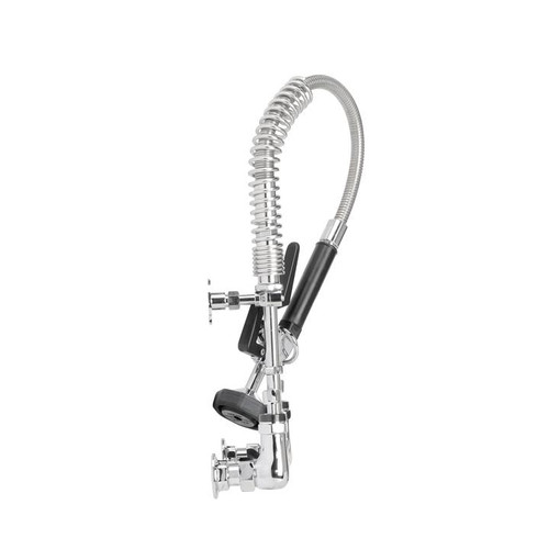 Component Hardware KL53-MINI-BR 1.6 GPM Low Flow Spray Valve 8" Adjustable Centers Wall Mount Mini Pre-Rinse Assembly
