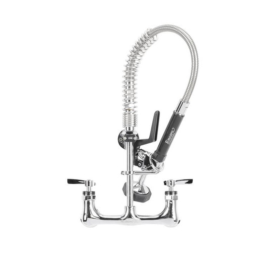 Component Hardware KL53-MINI-BR 1.6 GPM Low Flow Spray Valve 8" Adjustable Centers Wall Mount Mini Pre-Rinse Assembly