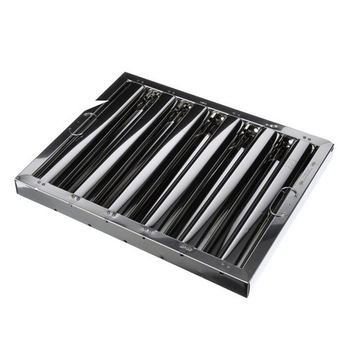 Component Hardware FR51-1625 16"x 25" 1 3/4" Thickness Stainless Steel Flame Gard Baffle Filter - Pack of 6