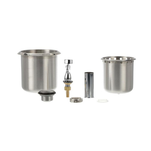 Component Hardware K30-1010 9 1/2" OA Length 18/8 Stainless Steel Encore Dipper Well Assembly With Low Lead Compliant Faucet