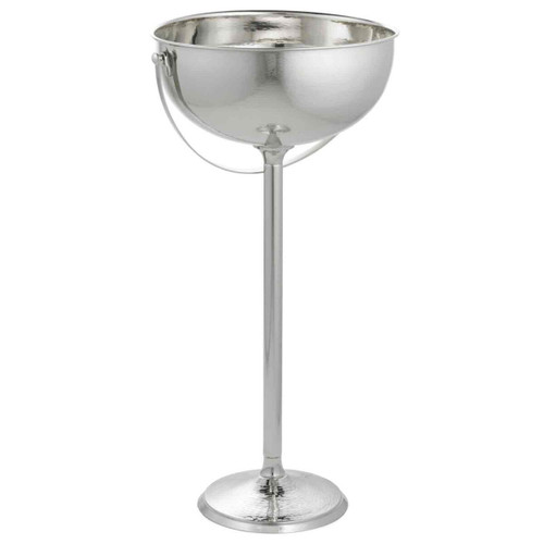 TableCraft Products RS2132 16" Dia. x 32.5" H Round Stainless Steel Remington Collection Beverage Stand With Handles
