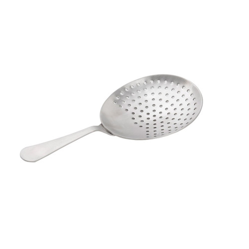 TableCraft Products 10473 3 3/16" W x 1 1/8" D x 6 1/4" H Brushed Finish Stainless Steel Julep Strainer