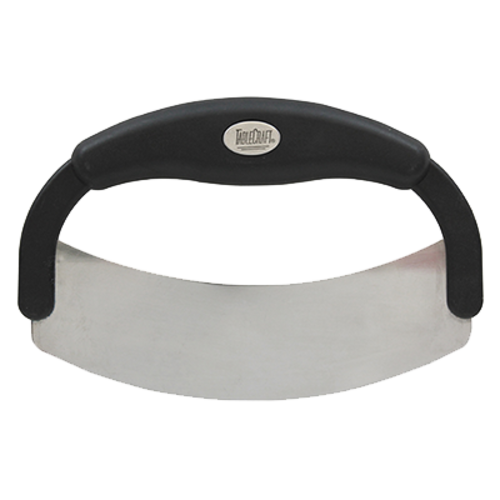 TableCraft Products H6611 Stainless Steel Cash & Carry Mezzaluna Food Cutter With Plastic Handle