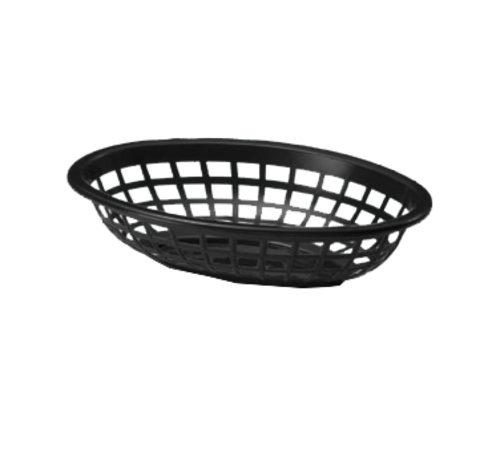 TableCraft Products 1071BK 8" W x 5-1/4" D x 2" H Oval Side Order Basket