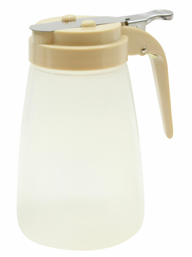 TableCraft Products PP10A 10 Oz. Modern Design ABS Plastic Top Transparent Polypropylene Syrup Dispenser