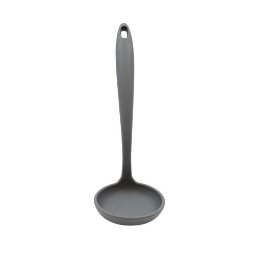 TableCraft Products H3900GY 5 Oz. 10 3/4" Gray Silicone Cash & Carry Ladle