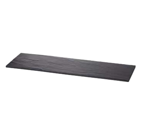 TableCraft Products MGL2 Rectangular Melamine Black Slate Frostone Collection Display Tray