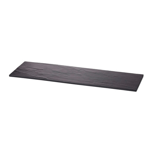 TableCraft Products MGL2 Rectangular Melamine Black Slate Frostone Collection Display Tray