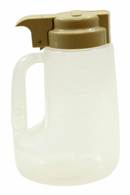 TableCraft Products PP32BE 32 Oz. Plastic Lid Beige Option Dispenser