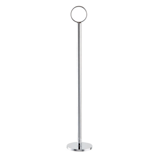 TableCraft Products 1912 12" Flat Bottom Chrome Plated Number Stand