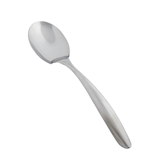TableCraft Products 3333 13 1/4" Solid Hollow Handle Stainless Steel Dalton II Collection Serving Spoon