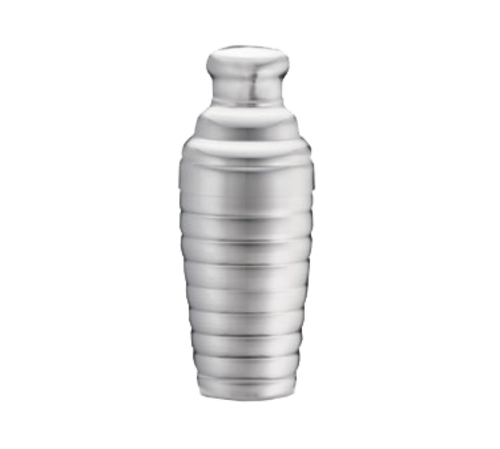 TableCraft Products BH377 24 Oz. Stainless Steel 3 Piece Set Cash & Carry Beehive Bar Shaker