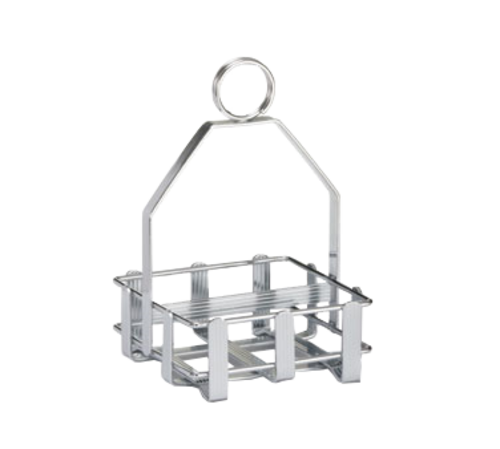 TableCraft Products 602R 3 3/4" x 4" Double-Sided Chrome Plated Metal Sugar Packet Rack