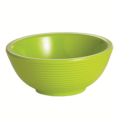TableCraft Products RAM4RGN 4 Oz. Round Melamine Green Ribbed SaferFoods Solutions Ramekin