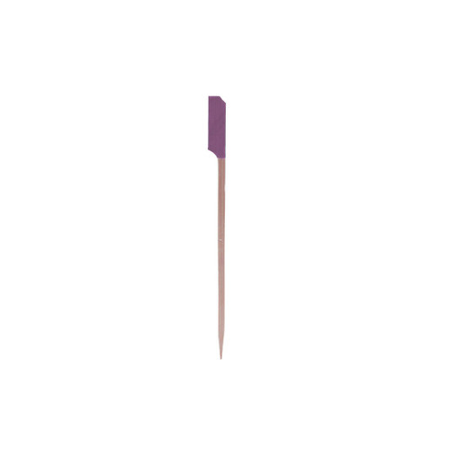 TableCraft Products BAMP45PR 4 1/2" Purple Bamboo Cash & Carry Paddle Pick