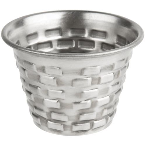TableCraft Products GRSS2  2 1/2 Oz. 2 3/4" Dia. x 1 3/4"H Round Stainless Steel Brickhouse Collection Ramekin