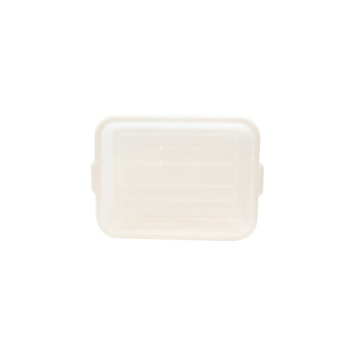TableCraft Products DBF1537 21.5" W x 15.75" D x 7" H White Freezer Drain Box - 12/Case